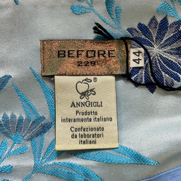 Ann Gigli Satiny Tapestry Butterfly Italian Skirt - Picture 7 of 7